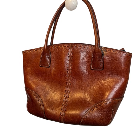 Fossil Handbags - Fossil Very Well Loved Classic Shoulder Leather Tote Bag Cognac Double Straps